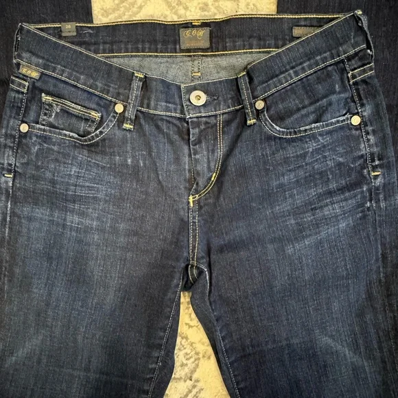 Citizens Of Humanity Dark Blue Kelly Low Rise Jeans - Picture 12 of 15